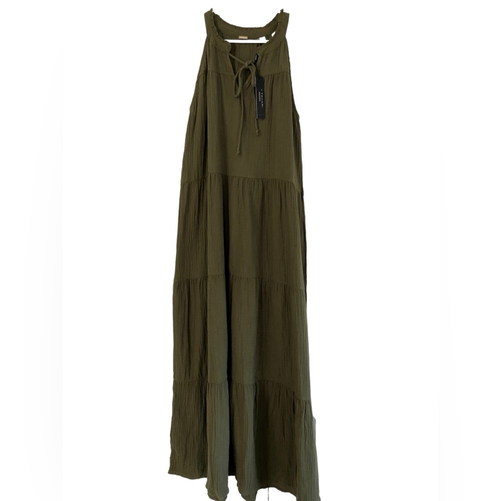 T Tahari Tiered Maxi dress-Small